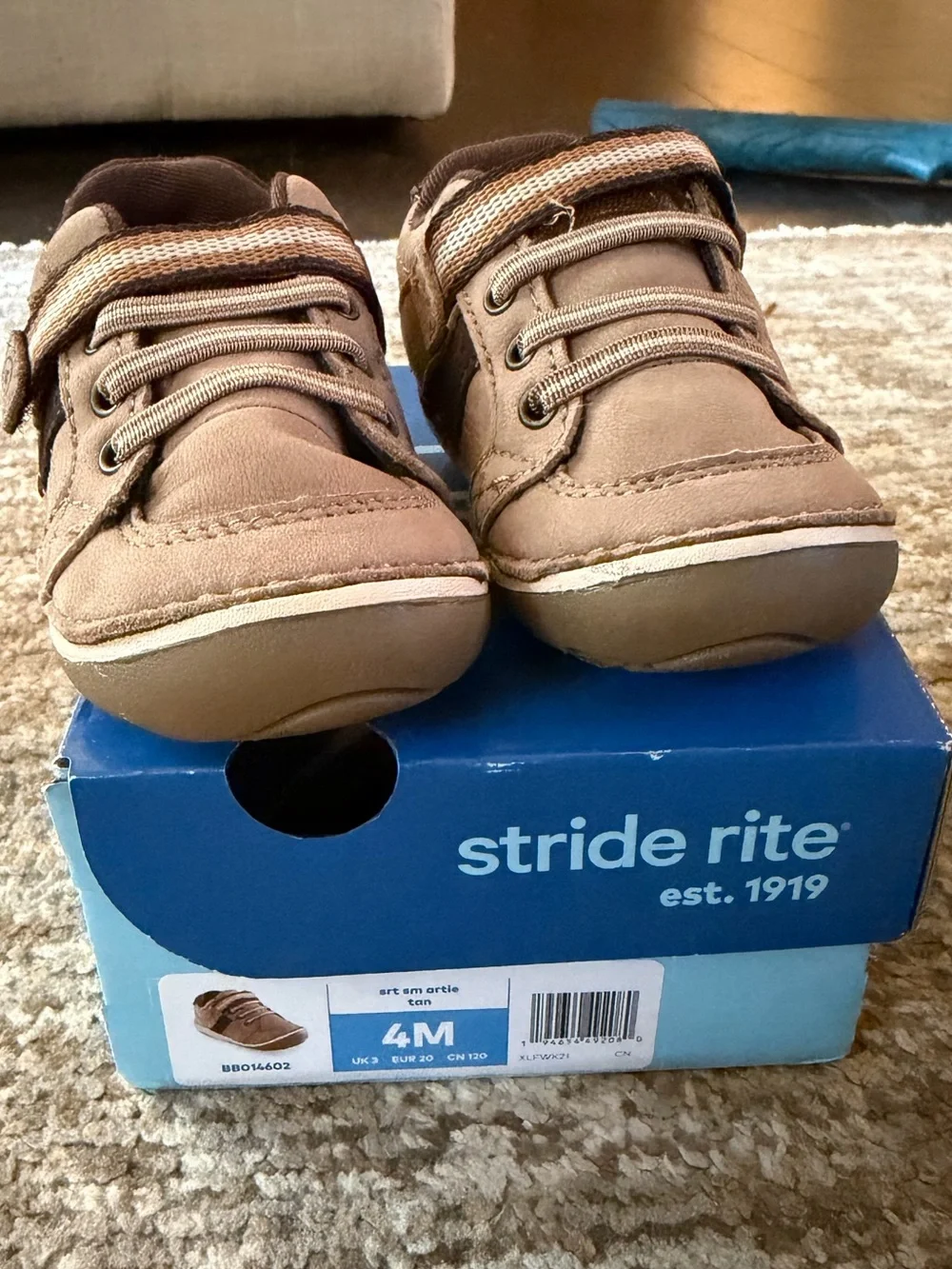 Stride Rite Toddler Tan and Brown Walker Sneakers